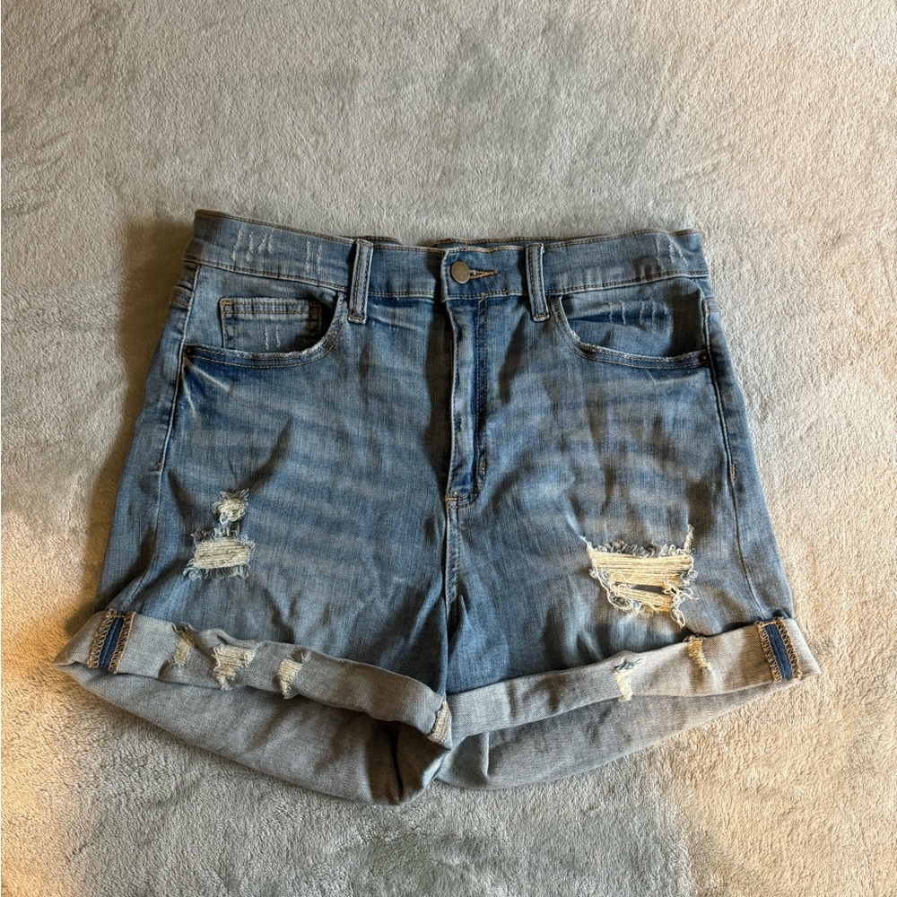 Denim Distressed Women Shorts